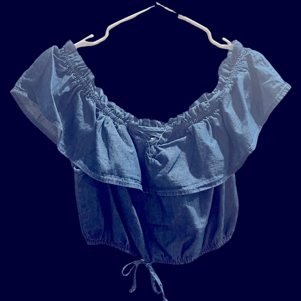 Blue Jean crop top!